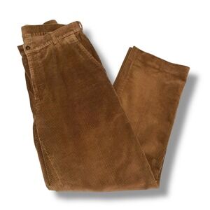 Jos A Bank Mens Brown Plea Corduroy Pants 33W 32L Straight Leg